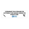 TAX FRAUD STICKER
