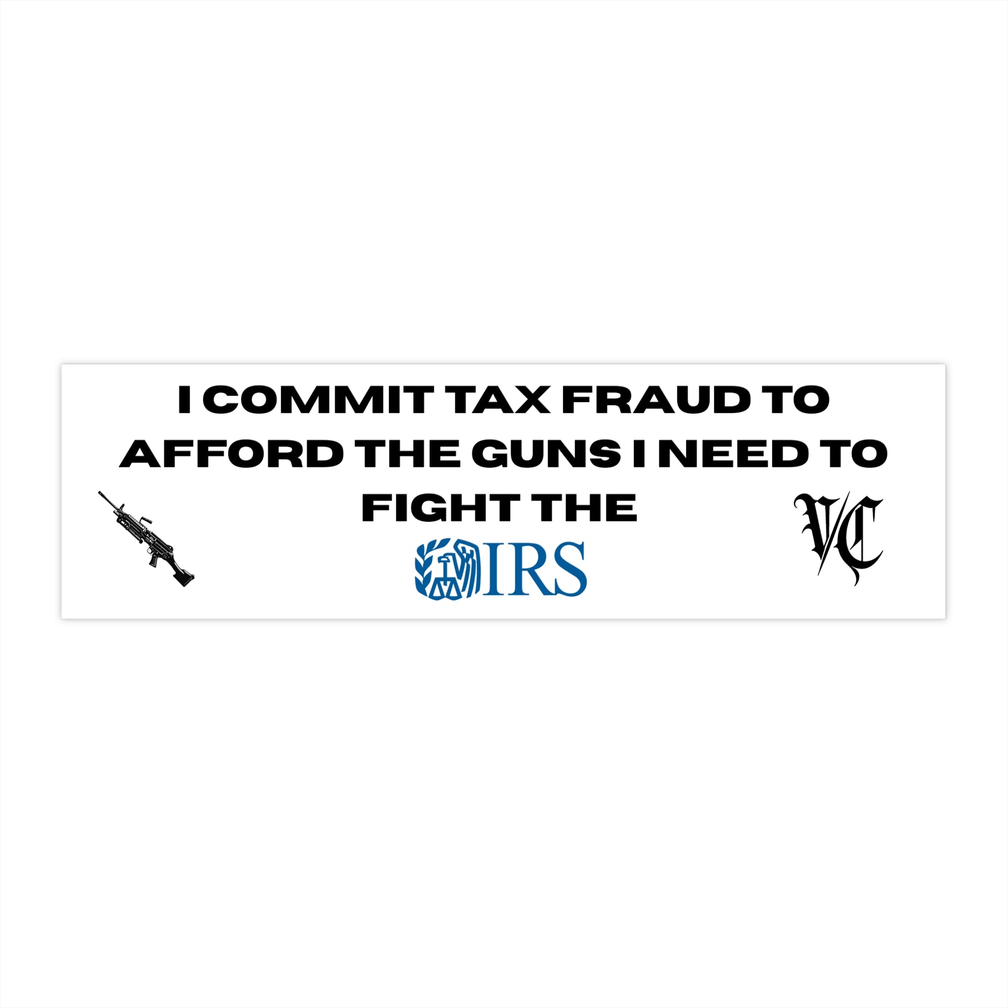 TAX FRAUD STICKER