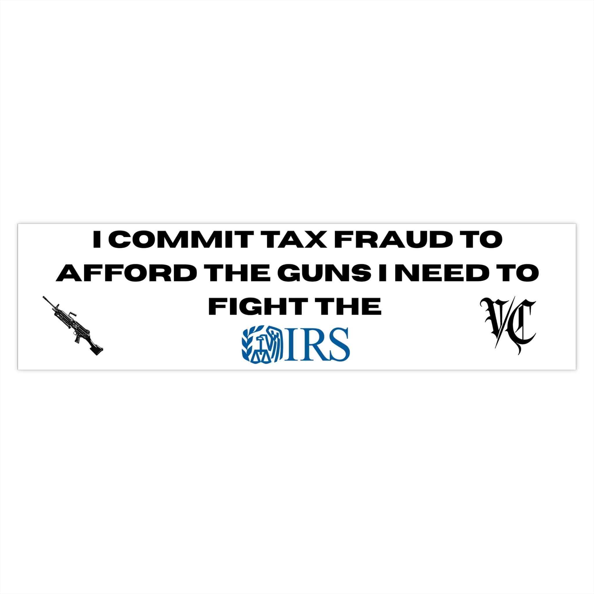 TAX FRAUD STICKER